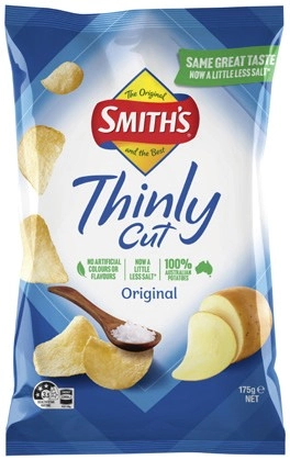 Smith’s Thinly Cut Chips 175g Selected Varieties