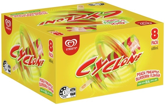 Streets Cyclone 8 Pack or Calippo Minis 10 Pack Selected Varieties