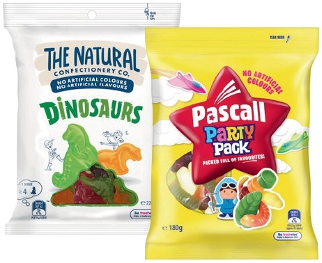 The Natural Confectionery Co. Bags 130-230g, Pascal 150-300g or Sour Patch Kids Bag 190g Selected Varieties