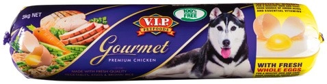 V.I.P. Petfoods Dog Food Roll 3kg Selected Varieties (from the Meat Department)