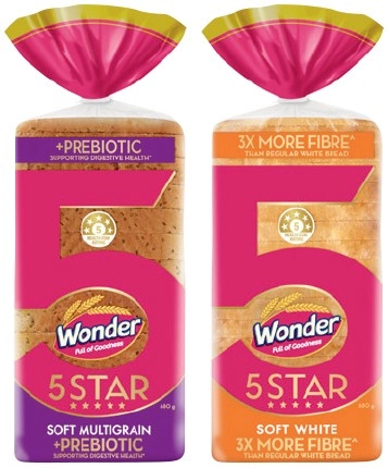 Wonder Bread 5 Star 680g Selected Varieties