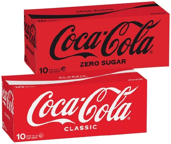 Coca‑Cola, Sprite or Fanta 10x375mL Selected Varieties