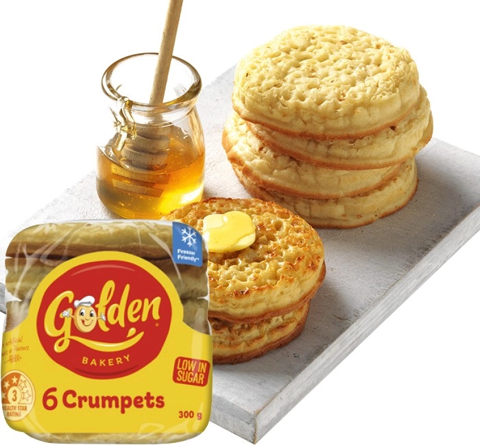 Golden Crumpet Rounds 6 Pack Selected Varieties