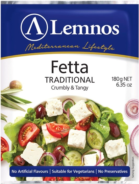 Lemnos Fetta Traditional or Reduced Fat 180g