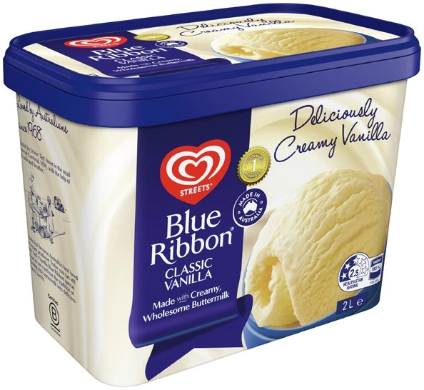 Streets Blue Ribbon Ice Cream 2 Litre Selected Varieties