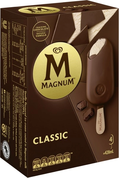 Streets Magnum 4 Pack, Mini 6 Pack or Tub 440mL Ice Cream Selected Varieties