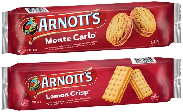 Arnott’s Cream Biscuits 200-250g Selected Varieties