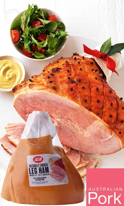 Australian IGA Half Leg Ham Bone In