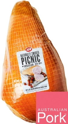 Australian IGA Picnic Shoulder Ham Bone In