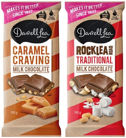 Darrell Lea Chocolate Block 160-180g Selected Varieties