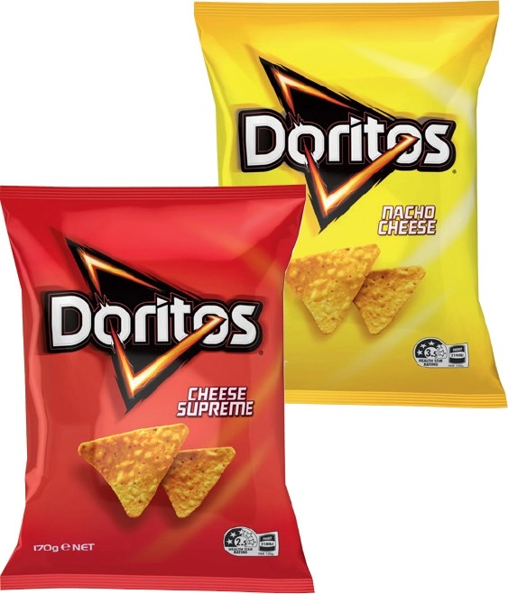 Doritos Corn Chips 150-170g Selected Varieties