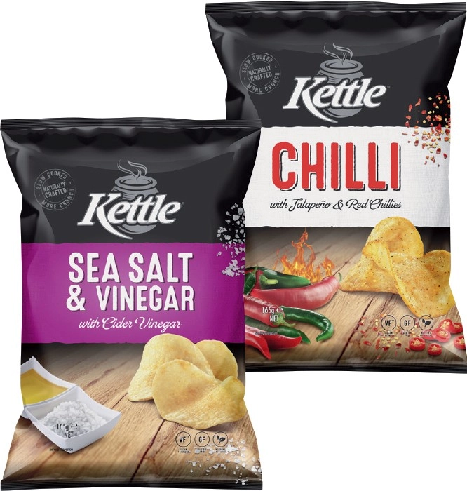 Kettle Potato Chips 135-165g Selected Varieties