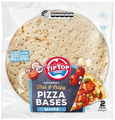 Tip Top Gourmet Pizza Bases 2 Pack Selected Varieties