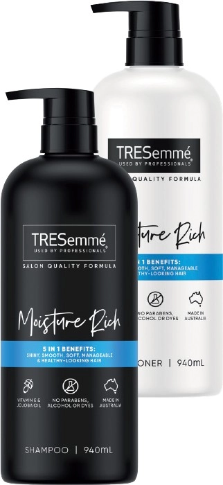 TRESemmé Shampoo or Conditioner 940mL Selected Varieties