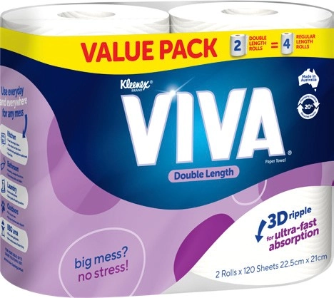 Viva Double Length Paper Towel 2 Pack Selected Varieties