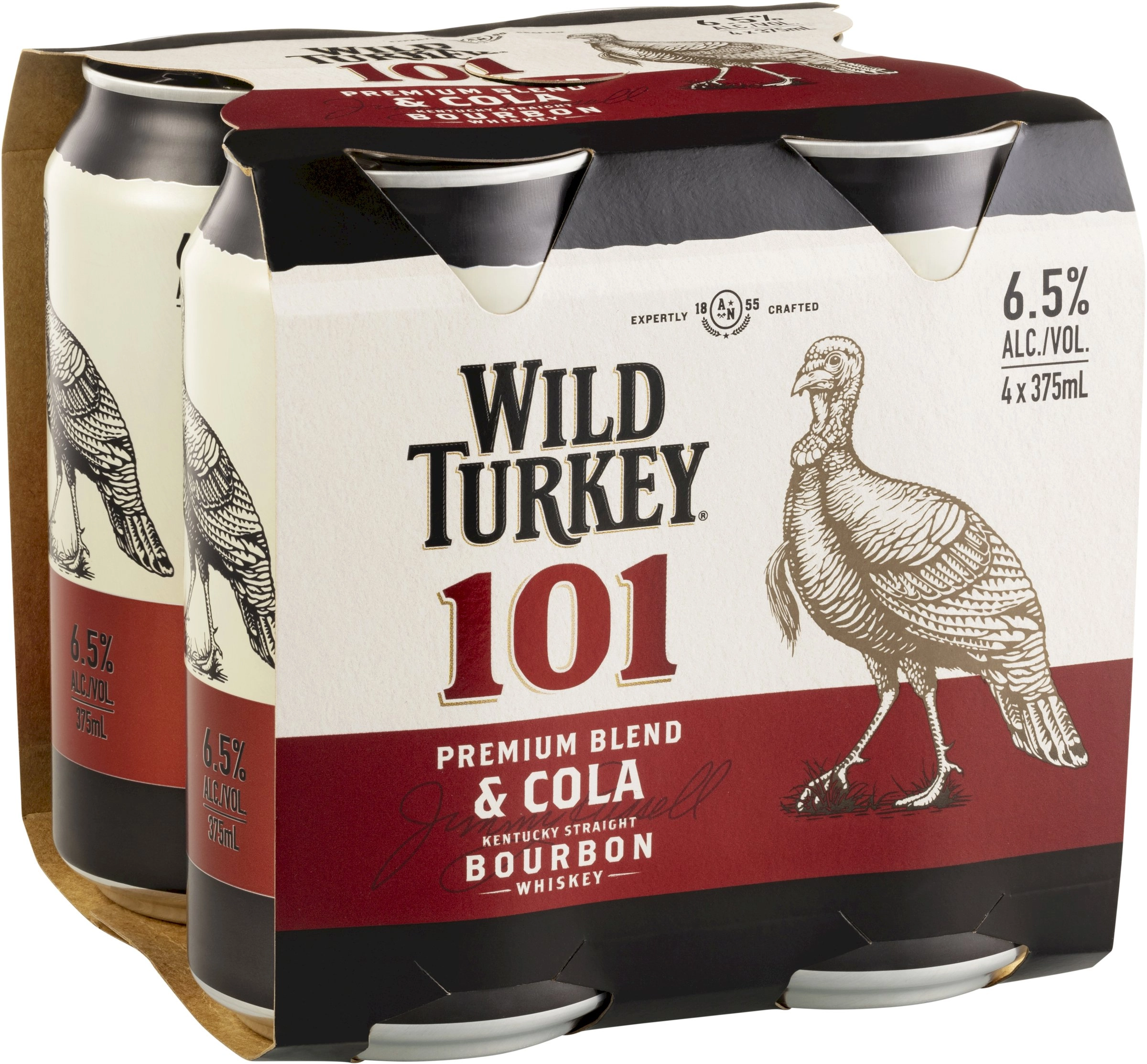 Wild Turkey & Cola 101 Cans 4x375ml