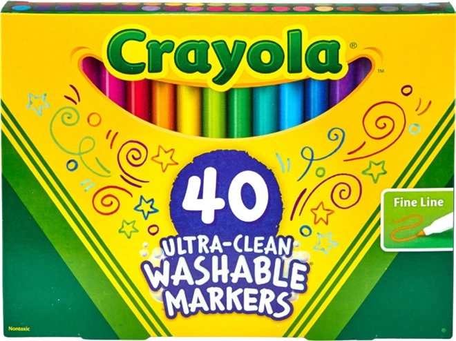 Crayola Ultra-Clean Washable Markers 40 Pack