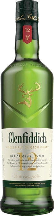 Glenfiddich Single Malt Scotch Whisky 12YO 700mL