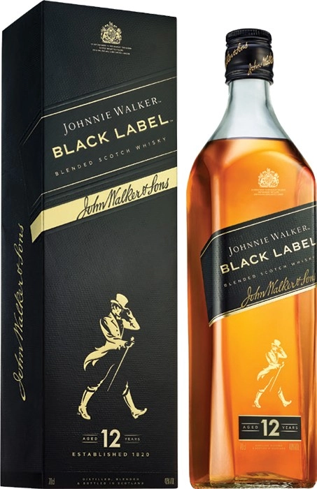 Johnnie Walker Black Label Scotch Gift Box 700mL