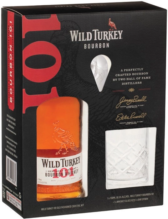 Wild Turkey 101 Bourbon Gift Box 700mL