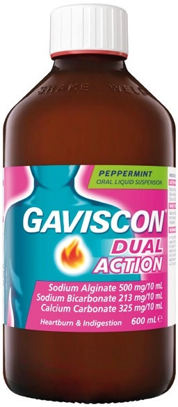 Gaviscon Dual Action Peppermint Flavour 600mL