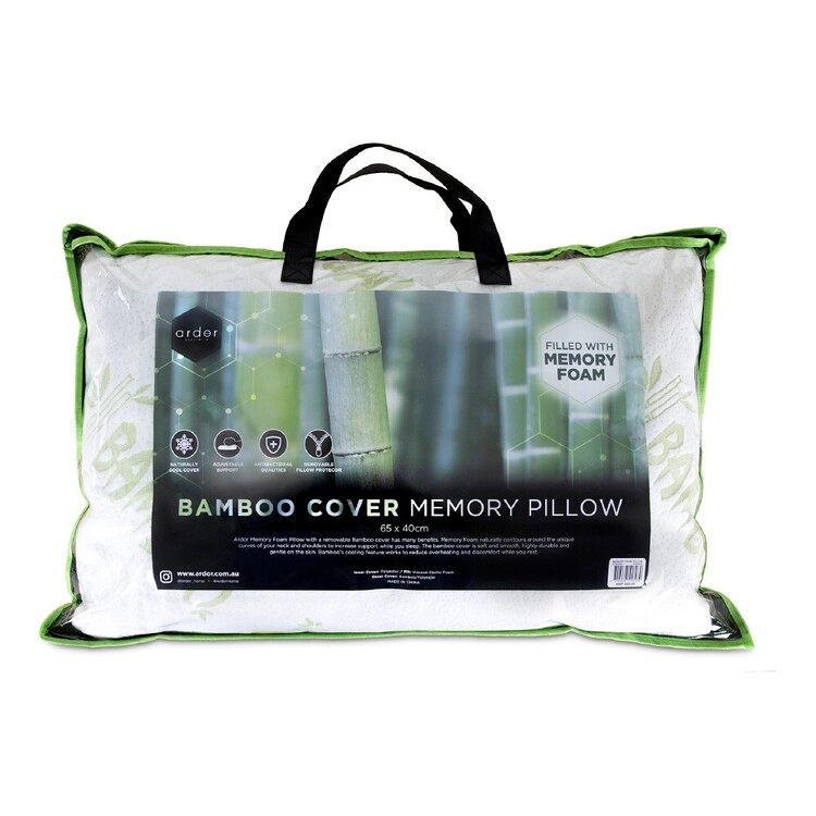 Ardor Shredded Memory Foam Pillow With Bamboo Cover Standard