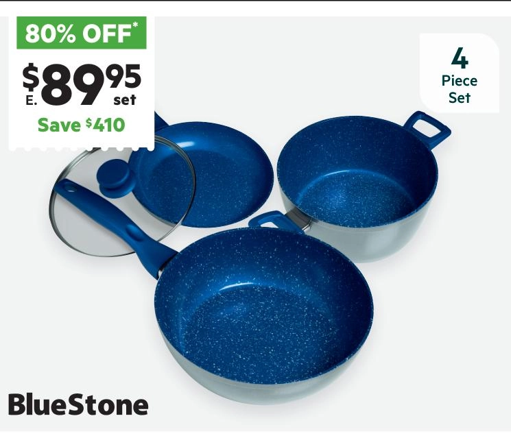 Bluestone Plus 28cm 4-Piece Cookset