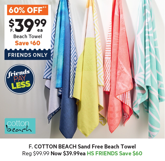 Cotton Beach Sand Free Towel Oasis 80 x 160 cm