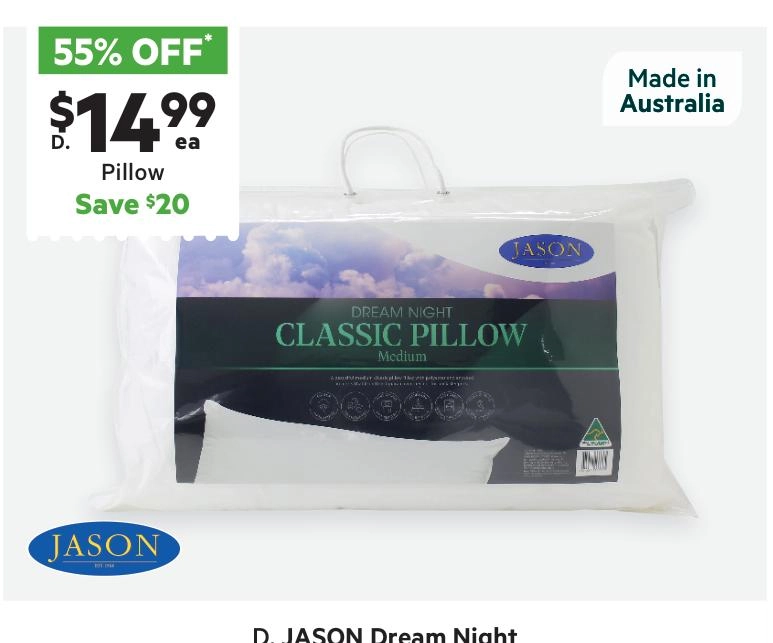 Jason Dream Night Polyester Pillow Medium Standard