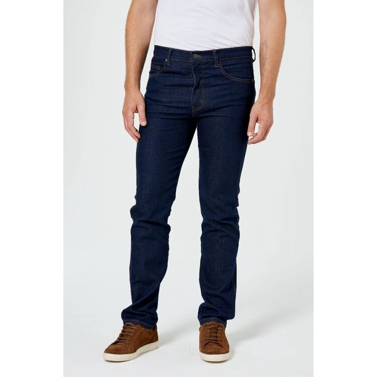 JC Lanyon Men's Stretch Blue Wash Jean Blue Wash