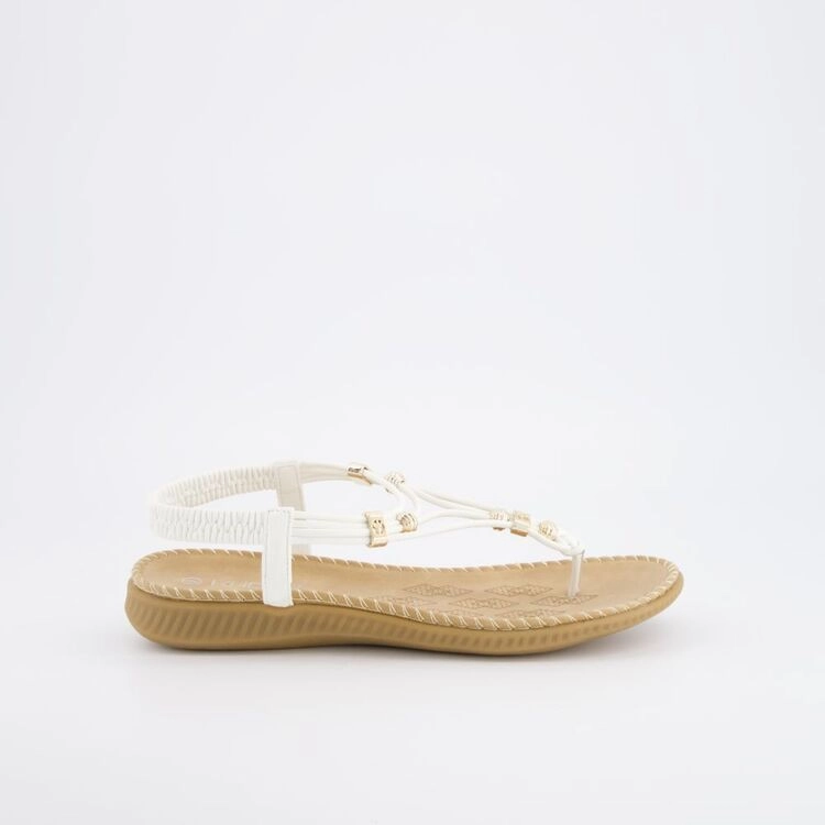 Khoko Women's Nettie Beaded Sandal White