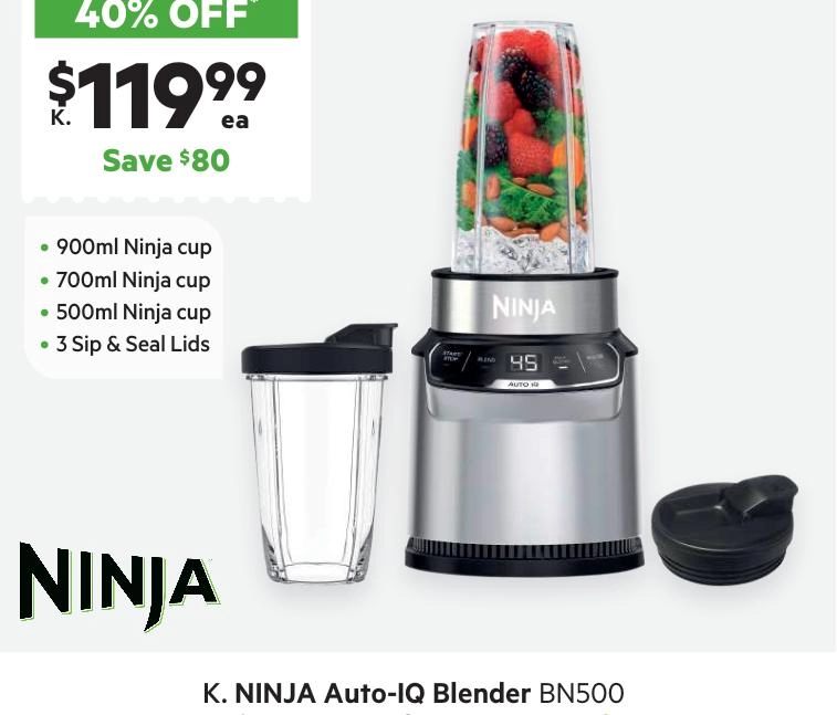 Ninja Auto-IQ Blender BN500