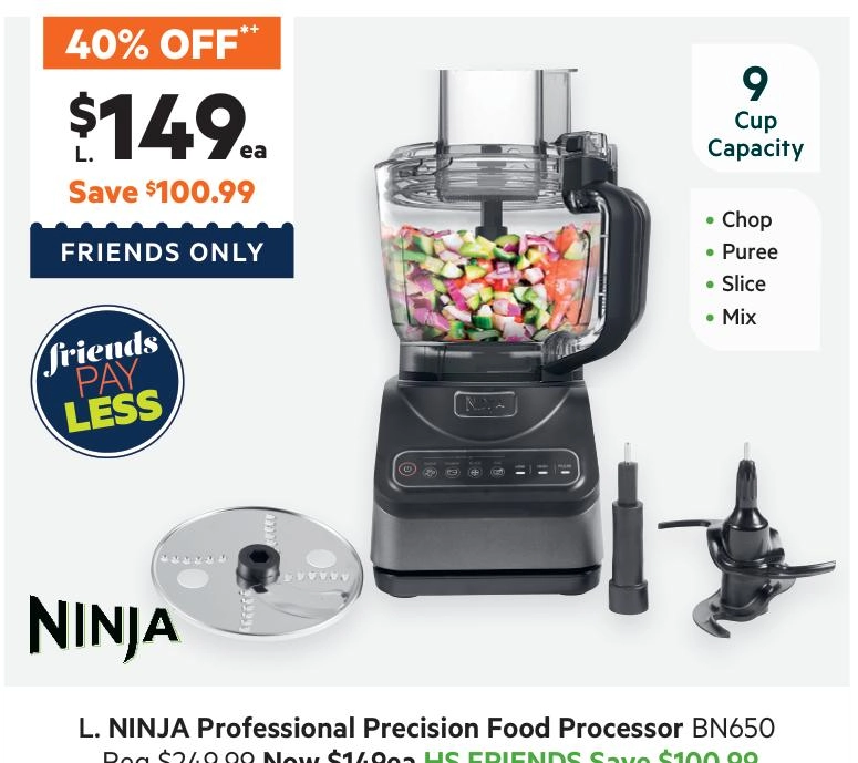 Ninja Precision Food Processor BN650