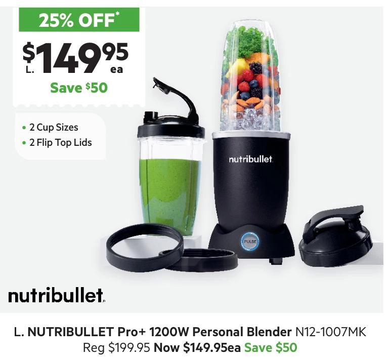 NutriBullet Pro+ 1200 N12-1007MK