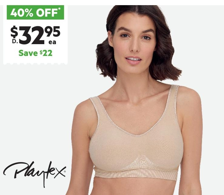 Playtex Women's Comfort Revolution Contour Wirefree Bra Nude