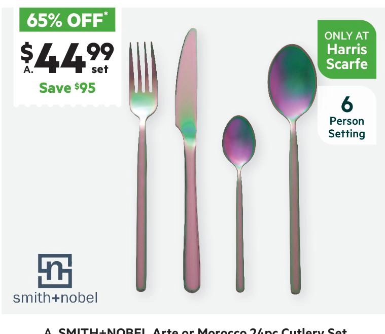 Smith + Nobel Arte 24-Piece Cutlery Set Gradient