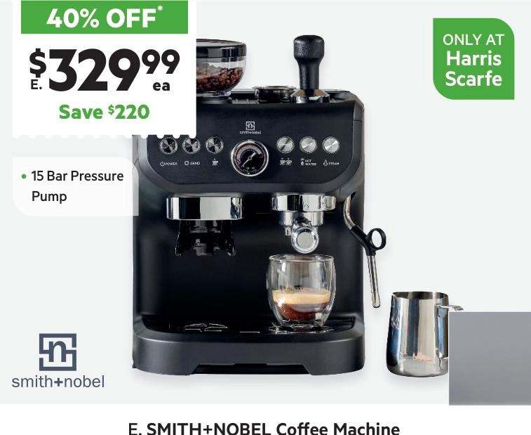 Smith + Nobel Coffee Machine SN-DCM0206D Matte Black