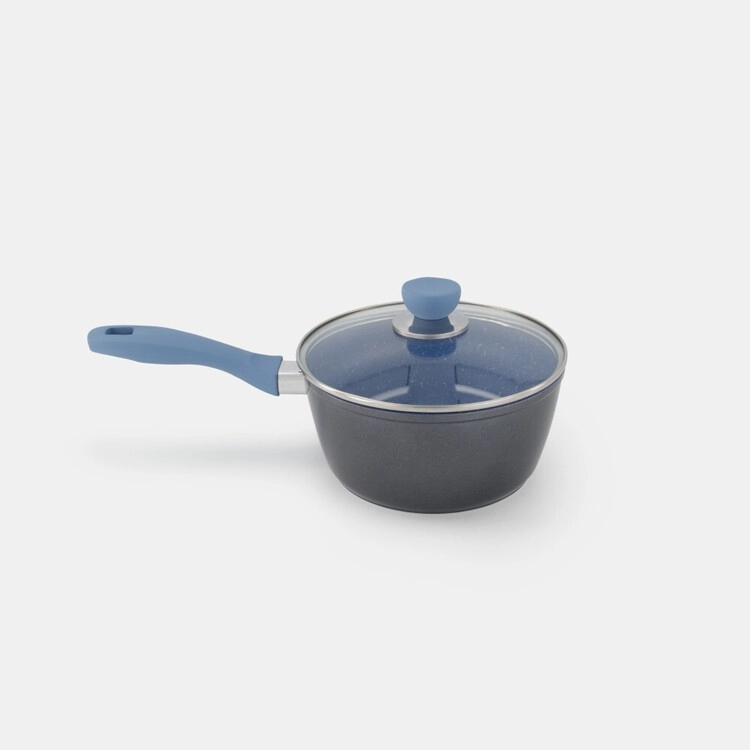 Smith + Nobel Stone Plus 20cm Cerulean Saucepan with Lid