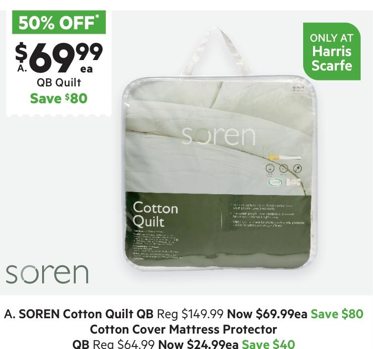 Soren Cotton Quilt White