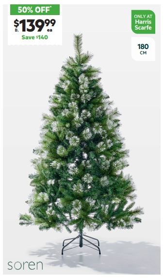 Soren Woodland Frost Christmas Tree 180 cm