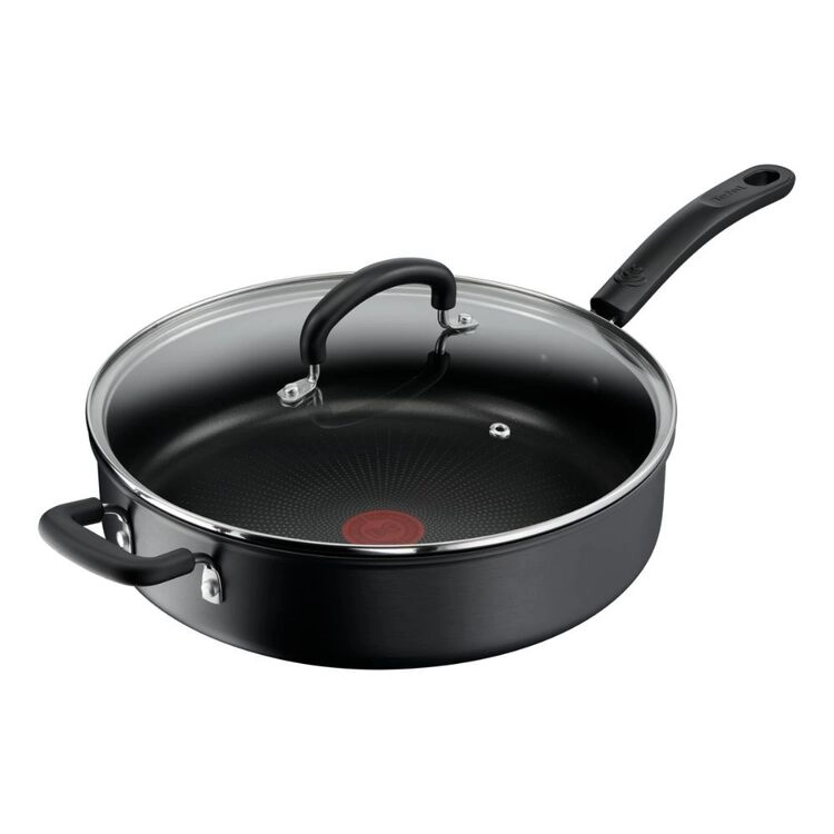 Tefal Specialty 30cm Hard Anodised Sautepan with Lid