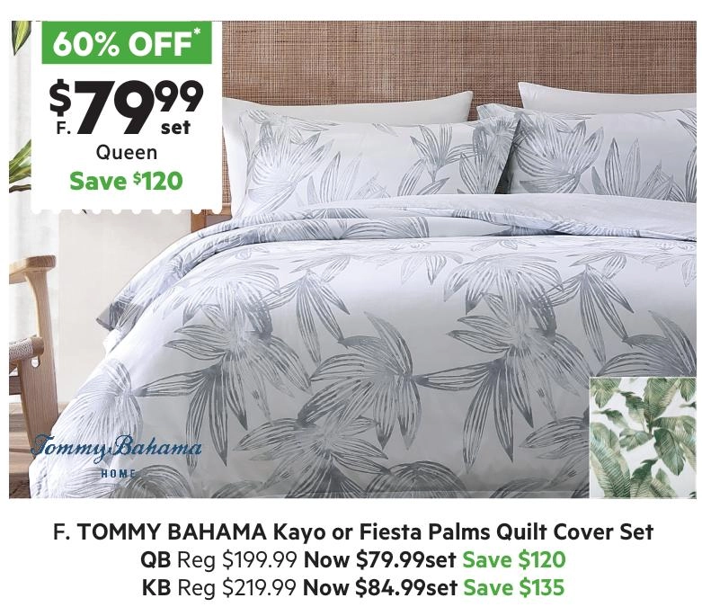 Tommy Bahama Kayo Cotton Quilt Cover Set