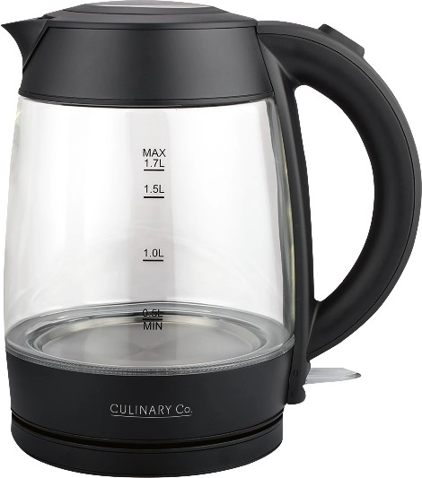 Culinary Co Glass 1.7L Kettle