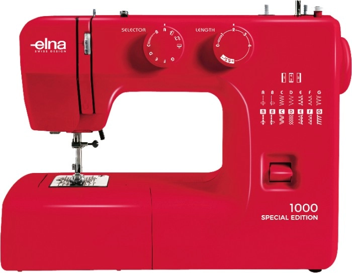 Elna 1000 Ruby Red Sewing Machine