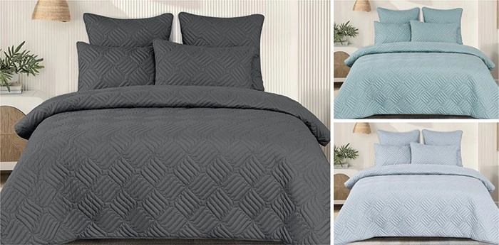 KOO Henley Quilted Quilt Cover Set