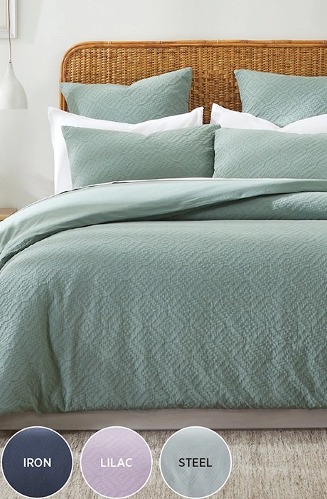 KOO Levi Cotton Jacquard Quilt Cover Set