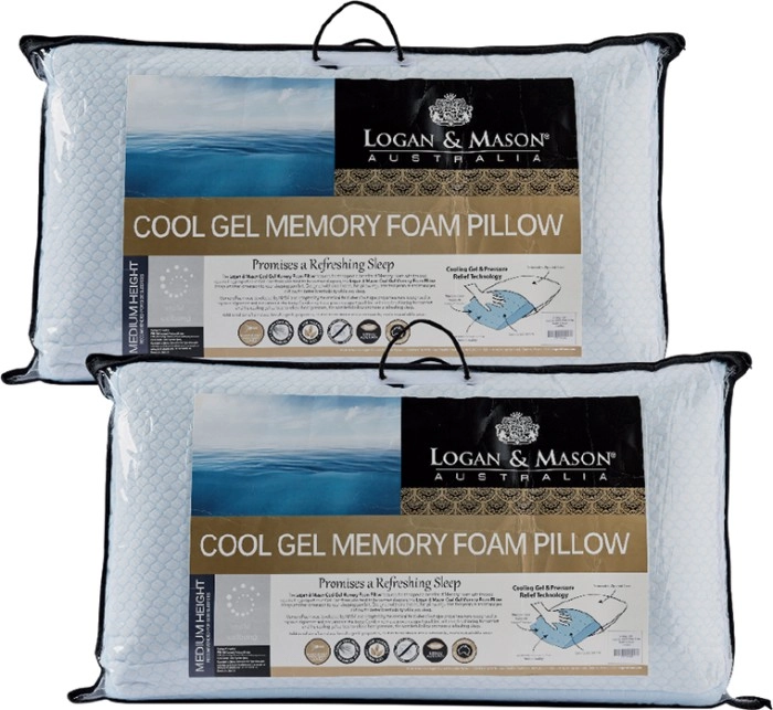 Logan & Mason Cool Gel Memory Foam Pillow