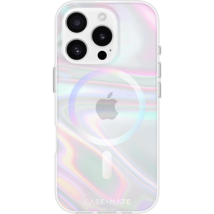 Case-Mate Soap Bubble MagSafe Case for iPhone 16 Pro (Iridescent)