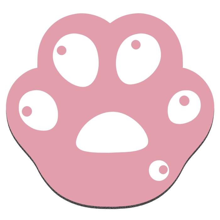 Playmax Paw Print Mouse Mat (Pink)