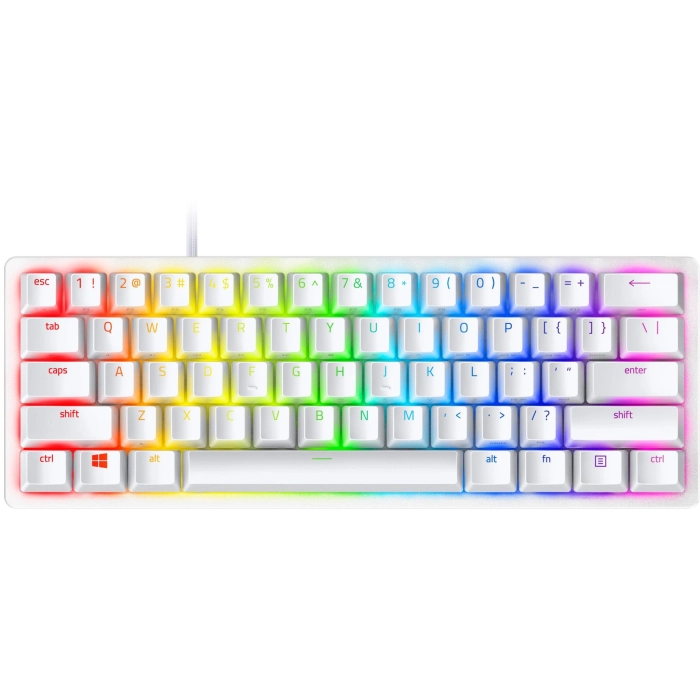 Razer Huntsman Mini 60% Optical Gaming Keyboard Mercury Edition (Linear Red Switch)